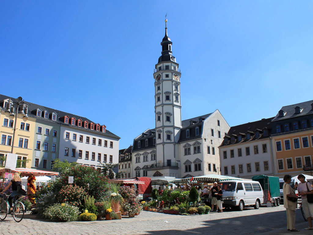 Rathaus und Markt Gera